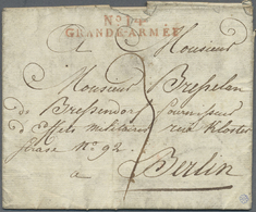 Br Preußen - Französische Armeepost: 1812, "No.14 GRANDE-ARMEE", Roter L2 Klar Auf Komplettem Faltbrief - [Voorlopers