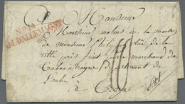 Br Preußen - Französische Armeepost: 1812, "No.14 ARM.D'ALLEMAGNE", Roter L2 Klar Und Fast Komplett Auf - Prephilately