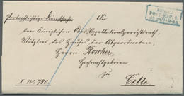 Br Preußen - Besonderheiten: 1869, Kompletter Faltbrief "portopflichtige Dienstsache" Aus "BERLIN POST- - Autres & Non Classés