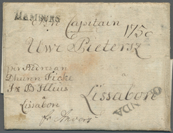 Br Schleswig-Holstein - Vorphilatelie: 1770, Brief Aus ALTONA Nach Lissabon über Hamburg (L1) Und Antwe - Prefilatelia