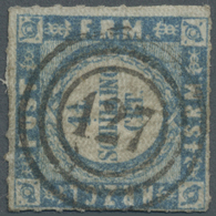 O Schleswig-Holstein - Marken Und Briefe: 1864: 1 ¼ Sch. Dunkelgrauultramarin, Enge Welle, Privater Du - Autres & Non Classés