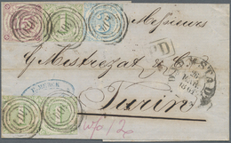 Br Thurn & Taxis - Marken Und Briefe: 1859, 15 Kr. Braunpurpur, 3 Kr. Blau Und Drei Einzelwerte 1 Kr. G - Andere & Zonder Classificatie