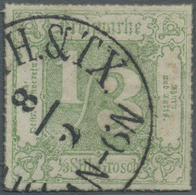 O Thurn & Taxis - Marken Und Briefe: 1866, 1/3 Sgr. Grün Mit Zentrischem Farbigem Durchstich Und K1 "( - Autres & Non Classés