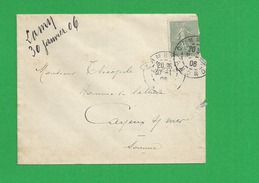 Lettre N° 129 Obl Cambrai - 1877-1920: Semi-Moderne