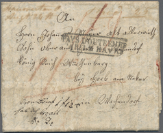 Br Württemberg - Vorphilatelie: 1835, Incoming Mail - Kompletter Faltbrief Mit Mehrseitigem Deutschen T - Prefilatelia