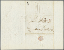 Br Württemberg - Vorphilatelie: 1843, Brief Aus Frankreich Nach Schorndorf Mit Schöner Rahmenverzierung - Prephilately