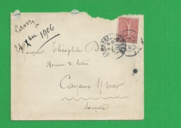 Lettre N° 129 Obl Cambrai - 1877-1920: Semi Modern Period