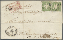 Br Württemberg - Marken Und Briefe: 1863, 2 Exemplare 6 Kreuzer Gelbgrün Sauber Entwertet Mit K1 Stuttg - Other & Unclassified