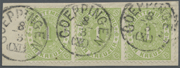Brfst Württemberg - Marken Und Briefe: 1874, Ovalausgabe 1 Kr. Einwandfrei Gezähnter Dreierstreifen Mit Kl - Autres & Non Classés