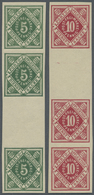 ** Württemberg - Marken Und Briefe: 1875, Dienstmarken 10 Pf. Karminrot Und 1890, 5 Pf. Dunkelgrün Je I - Autres & Non Classés