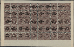 ** Württemberg - Marken Und Briefe: 1891. 50 Pfg. Lilabraun, Postfrischer Originalbogen Zu 50 Marken (m - Andere & Zonder Classificatie