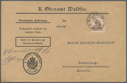 Br Württemberg - Marken Und Briefe: 1916, Freimarke 50 Pf König Wilhelm, Seltene Einzelfrankatur Auf Br - Autres & Non Classés