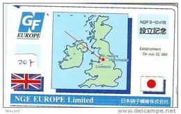 Télécarte Japon ANGLETERRE (207)  GREAT BRITAIN Related * ENGLAND Phonecard Japan * MAP * LIVERPOOL - Paysages