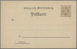 GA Württemberg - Ganzsachen: 1894. Dienst-Postkarte 3 Pf Braun "Universitäts-Bibliothek Tübingen", Unge - Other & Unclassified