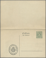 GA Württemberg - Ganzsachen: 1912. Dienst-Doppelkarte 5+5 Pf Grün "Statistisches Landesamt", Ungebrauch - Autres & Non Classés