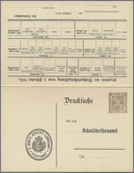 GA Württemberg - Ganzsachen: 1915. Dienst-Doppelkarte 3 Pf Braun / 5 Pf Grün "Viehzwischenzählung 1915" - Other & Unclassified