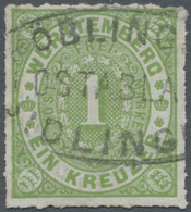 O Württemberg - Postablagen: AIDLINGEN - BÖBLINGEN, Seltener PA-Stempel Klar Auf 1 Kr. Ovalausgabe In - Other & Unclassified