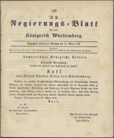 Württemberg - Besonderheiten: 1869, Postvertrag Zwischen Württemberg, Norddt. Bund, Bayern Und Baden - Altri & Non Classificati