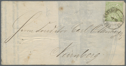 Br Norddeutscher Bund - Marken Und Briefe: 1869, 1/3 Groschen Gezähnt Auf Drucksache Mit Innenseitig Gr - Autres & Non Classés