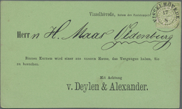 Br Norddeutscher Bund - Marken Und Briefe: 1870 Ca., Vertreter Besuchsanzeige Frankiert Mit 1/3 Grosche - Andere & Zonder Classificatie