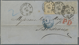 Br Norddeutscher Bund - Marken Und Briefe: 1870, Doppelt Schwerer Brief Von HAMBURG I.A. 29.7.70 Nach B - Autres & Non Classés