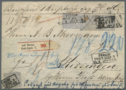 Br Norddeutscher Bund - Marken Und Briefe: 1869, 2 Gr. Gezähnt, Vier Stück Mit Ra3 "BERLIN POST-EXP. 7 - Other & Unclassified