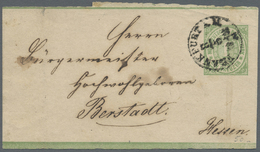 GA Norddeutscher Bund - Ganzsachen: 1869: Streifband 1 Kr., Sauber Gebrauchtes Bedarfsstück - Autres & Non Classés