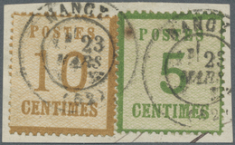 Brfst Elsass-Lothringen - Marken Und Briefe: 1871, Briefstück Mit 5 Und 10 Cent. Der Besetzungsausgabe Für - Andere & Zonder Classificatie