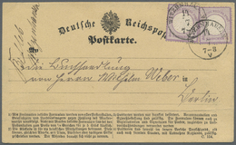 Br Deutsches Reich - Brustschild: 1872, 2 X 1/4 Gr Grauviolett Als MeF Auf Postkarten-Formular Von WITZ - Nuovi