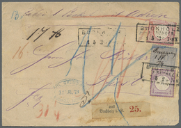 Deutsches Reich - Brustschild: 1869, Sehr Seltene Mischfrankatur NDP 30 Sgr. + Kleiner Schild ¼ Gr. - Neufs