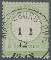 O Deutsches Reich - Brustschild: 1872, 1/3 Gr. Kleiner Schild Im Großem Format L16 Mit Weißem Rand Unt - Ongebruikt