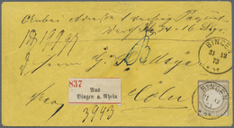 Br Deutsches Reich - Brustschild: 1872, 18 Kreuzer Kleiner Schild Mit Klarem K1 BINGEN 31 12 73 Als Ein - Neufs