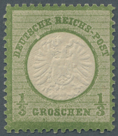 ** Deutsches Reich - Brustschild: 1872, 1/3 Groschen Dunkelgrün Großer Schild Postfrisch Mit PLATTENFEH - Nuovi