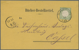 Br Deutsches Reich - Brustschild: 1872 Grosser Schild 1/3 Groschen In Farbe B Dunkelgrün Auf Vorgedruck - Ongebruikt