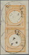 Brfst Deutsches Reich - Brustschild: 1872, 1/2 Groschen Im Senkr. Paar Auf Briefstück Entwertet Mit NDP-K2 - Nuovi
