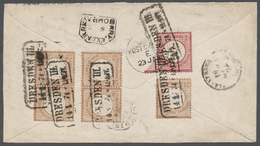 Br Deutsches Reich - Brustschild: 1872: 2 ½ Gr. Braun, 2 Waagrechte Paare Und Einzelstück, Zusammen Mit - Neufs