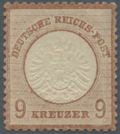 * Deutsches Reich - Brustschild: 1872, 9 Kr. Rötlichbraun, Farbfrisch, Sehr Gut Geprägt Und Gut Gezähn - Ongebruikt