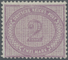 * Deutsches Reich - Pfennige: 1875, 2 M. Freimarke "Ziffer Im Oval", Ungebrauchte Marke In Lebhaftgrau - Lettres & Documents