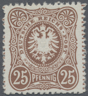 (*) Deutsches Reich - Pfennig: 1880: VORLÄUFER-ESSAY, Reichsadler 25 Pfg. Ockerbraun, In Abweichender Zä - Ongebruikt