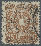 O Deutsches Reich - Pfennig: 1886, 25 Pfennig Der Spätauflage In Seltener Farbe Lebhaftbraunocker Gest - Nuovi