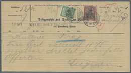 Br Deutsches Reich - Krone / Adler: 1890, 5 Pfg. Krone/Adler Und 50 Pfg. Germania Reichspost Je Mit Ste - Unused Stamps