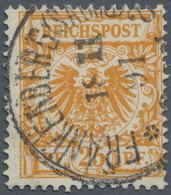 O Deutsches Reich - Krone / Adler: 1890, 25 Pfg. Lebhaft-chromgelb (goldgelb), Vollzähniges Und Farbfr - Unused Stamps