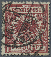 O Deutsches Reich - Krone / Adler: 1889, "50 Pfg. Weinrot", Farbtypischer Wert Mit Entwertung HANNOVER - Neufs