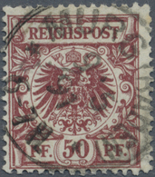 O Deutsches Reich - Krone / Adler: 1889, Reichsadler Im Kreis, 50 Pf. Bräunlichkarmin (braunkarmin Qua - Neufs