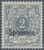 ** Deutsches Reich - Krone / Adler: 1900, 2 Pf. Krone/Adler Mit Aufdruck "Specimen", Tadellos Postfrisc - Ongebruikt