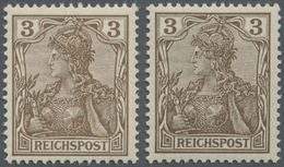 ** Deutsches Reich - Germania: 1900, Germania Reichspost 3 Pf, Postfrisches Luxusstück In Der Guten Far - Neufs