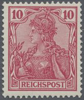 ** Deutsches Reich - Germania: 1900, Freimarke Germania 10 Pf REICHSPOST In Der Sehr Seltenen Farbe '(d - Unused Stamps