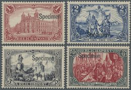 ** Deutsches Reich - Germania: 1900, 1-5 Mark Reichspost Je Mit Waagerechtem Aufdruck "Specimen", Postf - Neufs