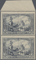 ** Deutsches Reich - Germania: 1900, Denkmal 3 M, Senkrechtes Typenpaar, Postfrisch. (Mi. 2.200,- Euro) - Nuovi