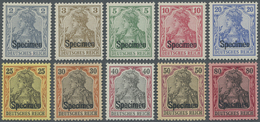 /**/* Deutsches Reich - Germania: 1902: 2 Pfg. Bis 80 Pfg. Ohne Wasserzeichen, Jeweils Mit Aufdruck: "Spec - Unused Stamps